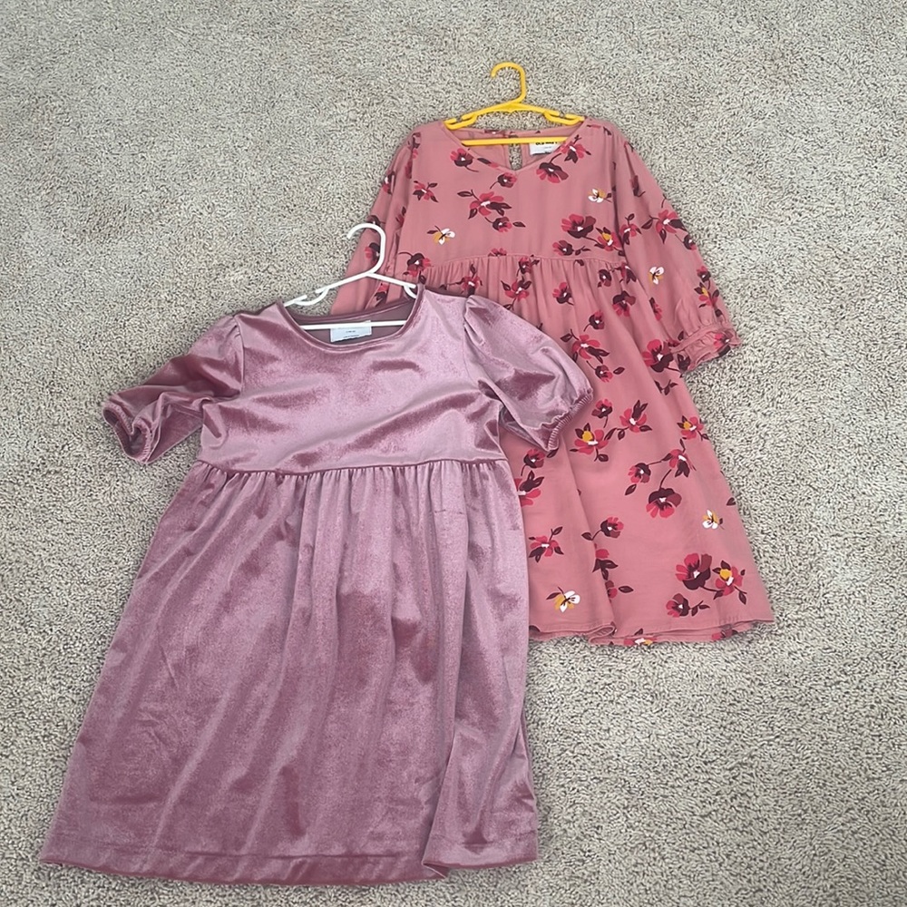 Old navy girls dresses pink/mauve